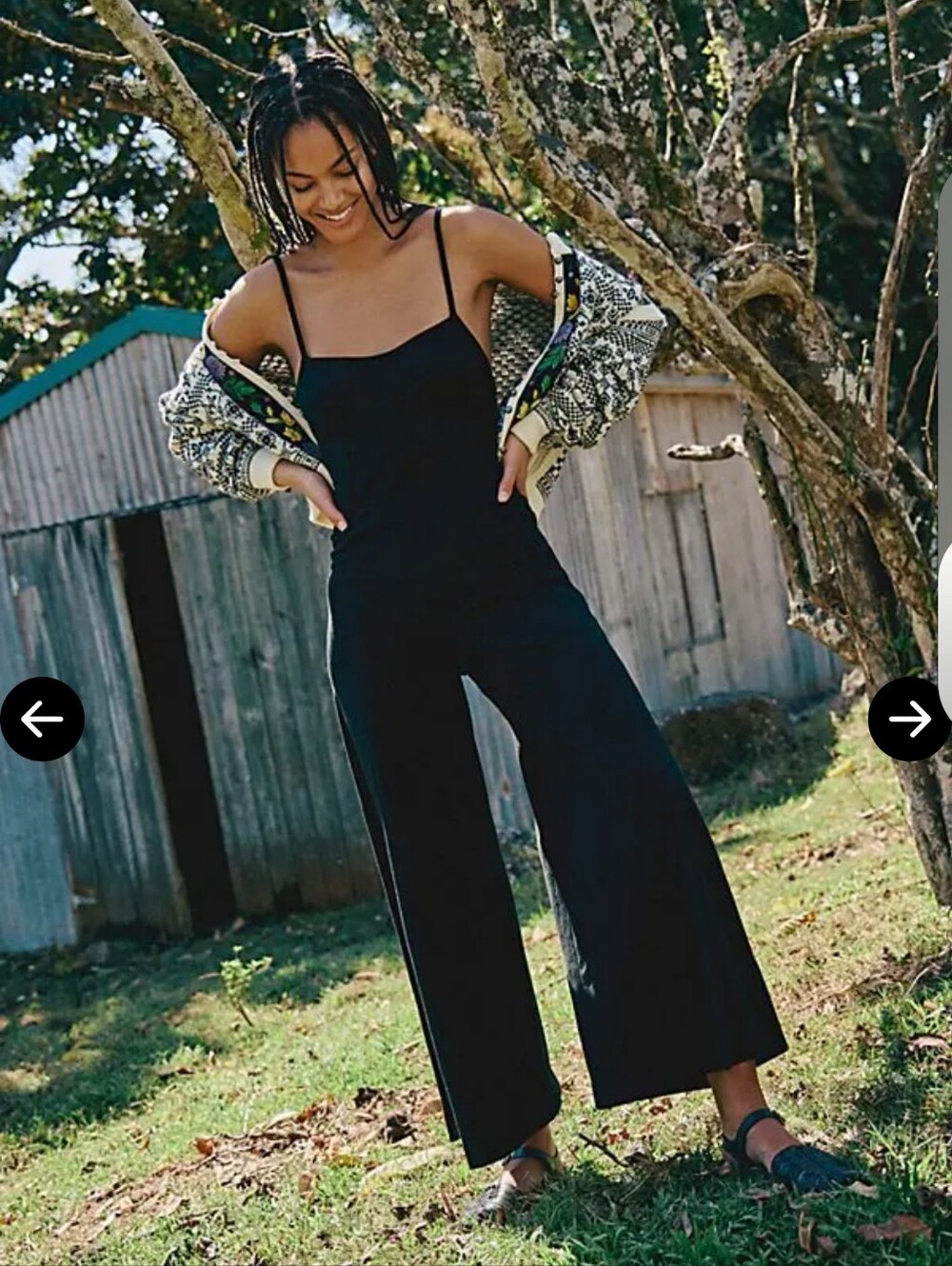 FREE PEOPLE MOREY ONE PIECE BLACK JUMPSUIT SIZE XS MSRP $98.00 NWT Sold Out